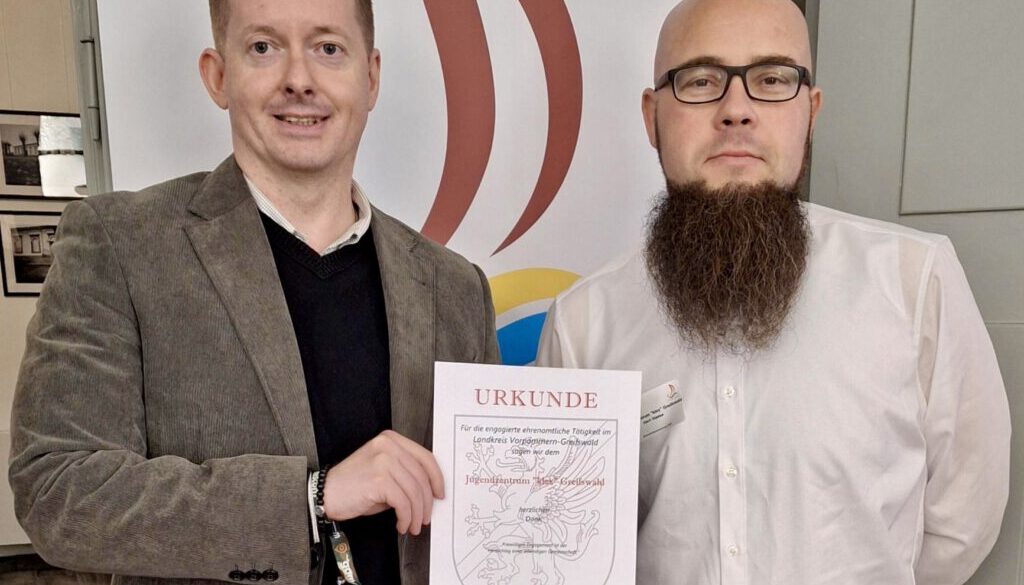 Ehrung klex Marcel Rech und Stephan Haese