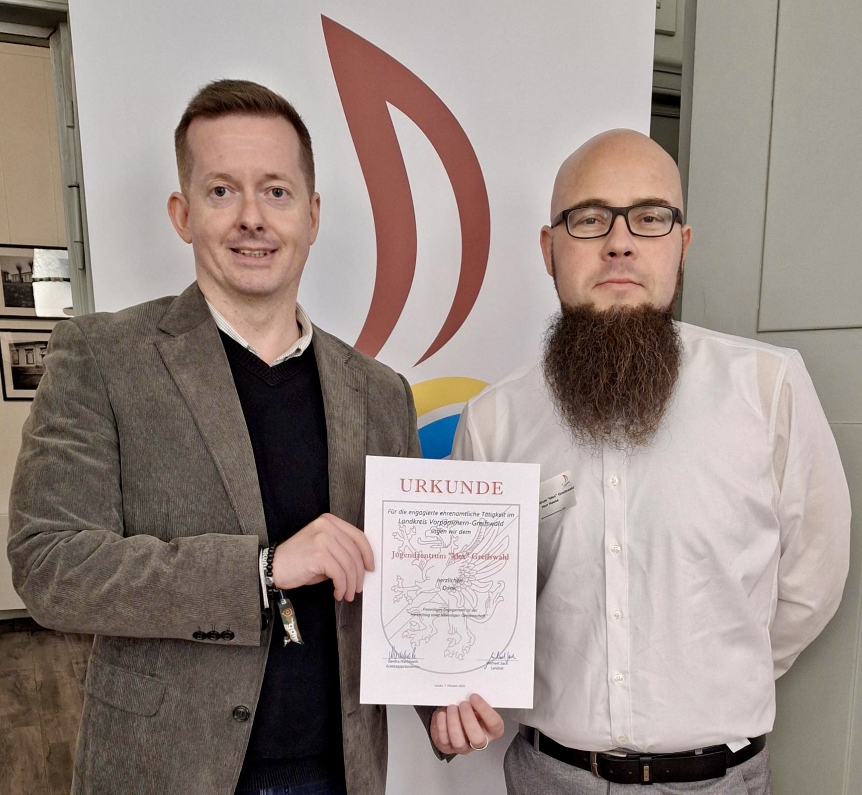Ehrung klex Marcel Rech und Stephan Haese Ehrung klex Marcel Rech und Stephan Haese