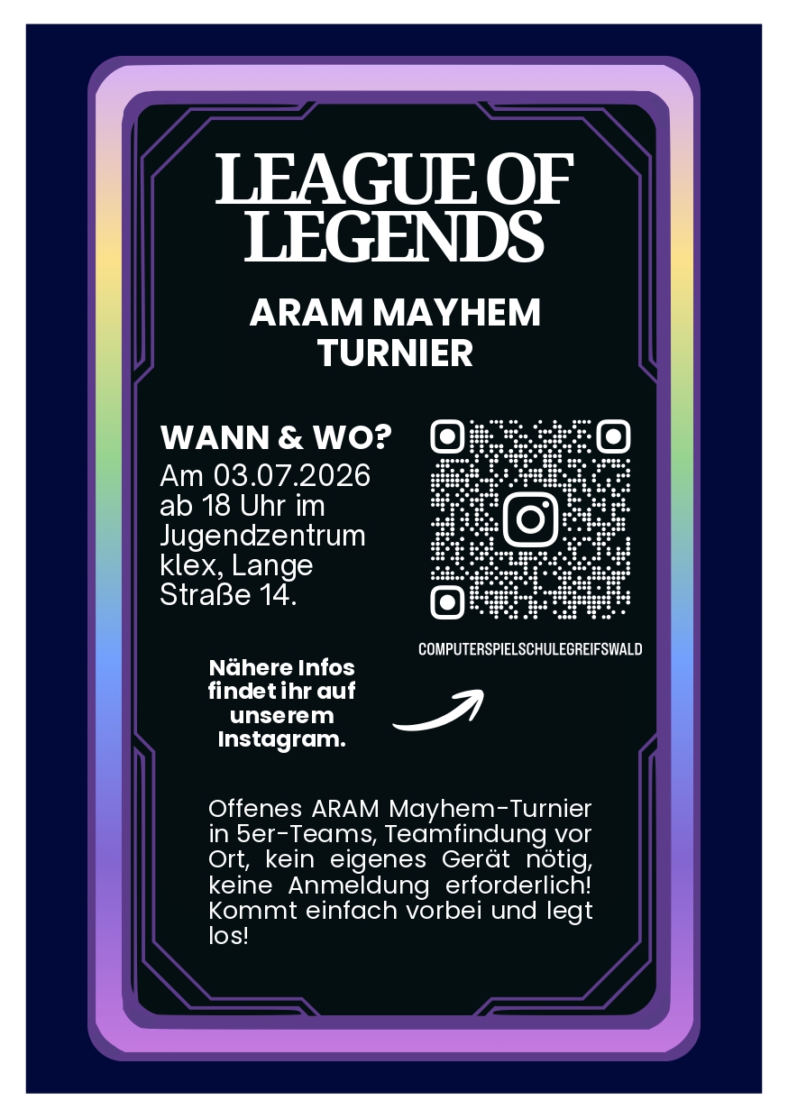 League of Legends Aram Mayhem Flyer
